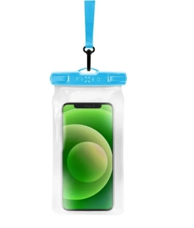 Vodotěsný obal - FIXED Float - IPX8 a kvalitním uzamykacím systémem, pro mobily až do 9,5 x 17,5 cm, modrý