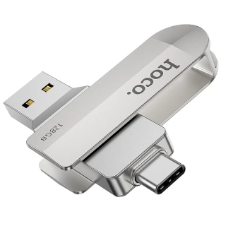 Fleška USB Flash disk HOCO UD10 s kapacitou 128 GB USB 3.0 s konektorem USB a USB-C