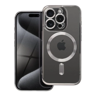 Silikonové pouzdro Matte Mag Cover - Apple iPhone 15 Pro s podporou MagSafe titanově šedé
