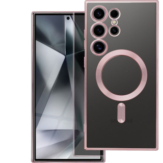 Silikonové pouzdro Matte Mag Cover - Samsung Galaxy S24 Ultra s podporou MagSafe rose gold