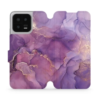 Knížkové flip pouzdro Mobiwear - Xiaomi 13 - VP20S Fialový mramor - VÝPRODEJ
