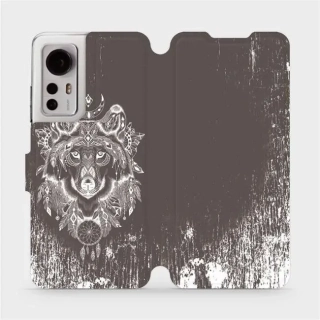 Knížkové flip pouzdro Mobiwear - Xiaomi 12 / Xiaomi 12X - V064P Wolf - VÝPRODEJ