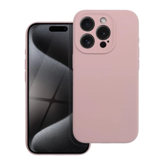 Silikonové pouzdro Coolcase SILICONE 2mm - Apple iPhone 15 Pro Pískově růžové