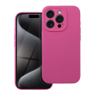 Silikonové pouzdro Coolcase SILICONE 2mm - Apple iPhone 15 Pro Tmavě růžové