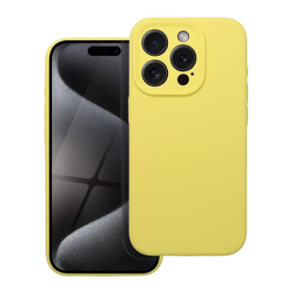 Silikonové pouzdro Coolcase SILICONE 2mm - Apple iPhone 15 Pro Šťavňatě žluté