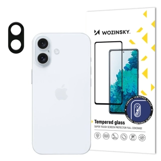 Ochranné sklo Wozinsky na čočky fotoaparátu Apple iPhone 16 Plus - černé (5907769364310)
