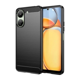 Silikonové pouzdro Coolcase Carbon - Xiaomi Redmi 13C / Poco C65 Černé