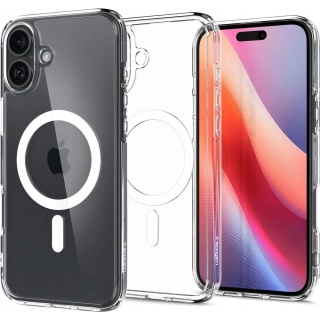 Odolnější pouzdro SPIGEN Ultra Hybrid Mag s MagSafe - Apple iPhone 16 Plus - White