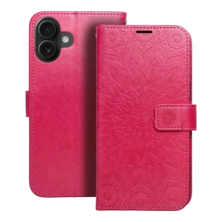 MEZZO Book - Apple iPhone 16 Plus - flip knížkové pouzdro - Magenta mandala
