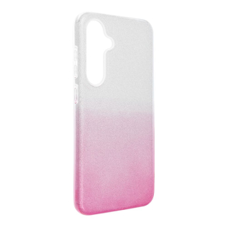 Třpytivé pouzdro Coolcase Shining - Samsung Galaxy S24 FE - Pink Silver