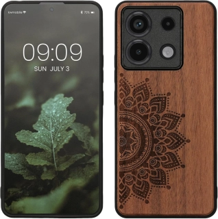 Dřevěné pouzdro KWmobile - Xiaomi Redmi Note 13 Pro 5G / Poco X6 5G Rising sun