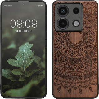 Dřevěné pouzdro KWmobile - Xiaomi Redmi Note 13 Pro 5G / Poco X6 5G Indian sun