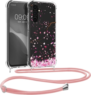 Crossbody pouzdro kwmobile - Samsung Galaxy A35 5G s popruhem - Cherry blossoms