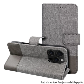 Knížkové flip pouzdro - Samsung Galaxy A41 - COOLCASE GOMMA BOOK - šedé