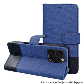 Knížkové flip pouzdro - Samsung Galaxy A15 / A15 5G - COOLCASE GOMMA BOOK - modré