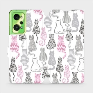 Knížkové flip pouzdro Mobiwear - Realme GT Neo 2 - M099P Kočičky - VÝPRODEJ