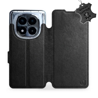 Kožené flip pouzdro Mobiwear - Xiaomi Redmi Note 14 Pro 5G - Černé