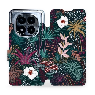 Flipové pouzdro Mobiwear - Xiaomi Redmi Note 14 Pro 5G - VP13S Temná flóra