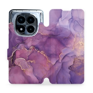 Flipové pouzdro Mobiwear - Xiaomi Redmi Note 14 Pro 5G - VP20S Fialový mramor