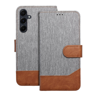 Flipové pouzdro Jeans Book Samsung Galaxy A35 5G – šedé