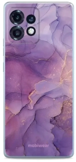 Silikonové pouzdro Mobiwear - Motorola Edge 40 Pro - B029F Fialový mramor - VÝPRODEJ