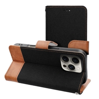 Flip pouzdro JEANS Book – Apple iPhone 16 Pro, černé