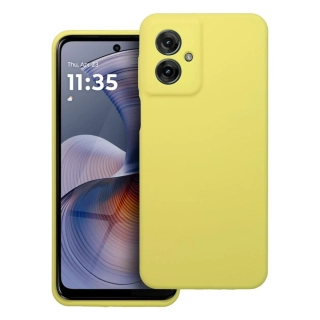 Silikonové pouzdro Silicone 2mm – Motorola G55 5G, žluté