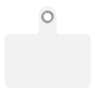 Náhradní plastová destička pro crossbody šňůrku čirá