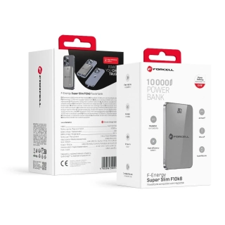 Powerbanka Forcell F-Energy F10K8 MagSafe 10 000 mAh - šedá