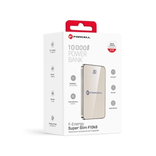 Powerbanka Forcell F-Energy F10K8 MagSafe 10 000 mAh - zlatavá