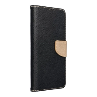 Pouzdro FANCY Book Xiaomi Redmi 14C - černo-zlaté