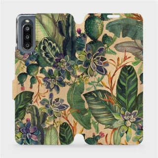 Flipové pouzdro Mobiwear - Sony Xperia 10 IV - Sukulenty