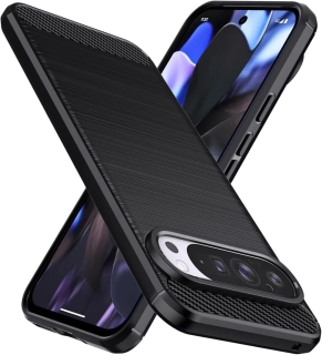 Pouzdro CARBON s ochranou hran pro Google Pixel 10 / 10 Pro - černé