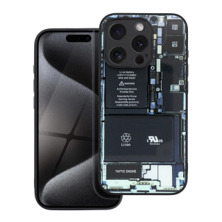 Pouzdro TECH se zabudovanou ochranou fotoaparátu pro iPhone 15 Pro - vzor 1