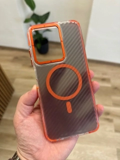 Pouzdro Fiber MagSafe Xiaomi Redmi A5 – oranžové