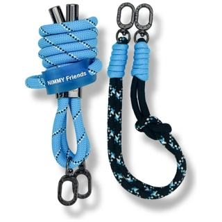 Nimmy Cool&Cute 2.0 crossbody + handstrap set – modro-černý