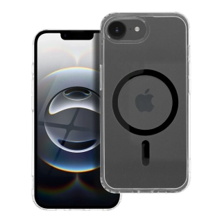 Drop Glue Colorful Ring Mag Cover iPhone 16e / iPhone 17e – černý