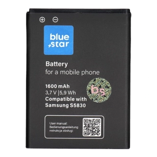 Náhradní baterie Samsung S5830 Galaxy Ace / Galaxy Gio S5670 1600 mAh