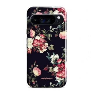 Odolný obal Mobiwear Elite Pro - Google Pixel 9 Pro XL - ED11E Růže na černé