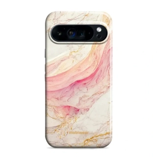 Odolný obal Mobiwear Elite Pro - Google Pixel 9 Pro XL - EP32E Růžový a zlatavý mramor