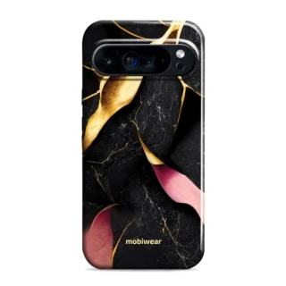 Odolný obal Mobiwear Elite Pro - Google Pixel 9 Pro XL - EP35E Černý a zlatavý mramor
