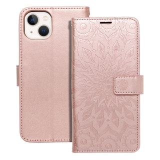 Flip pouzdro na mobil iPhone 13 MEZZO Book mandala růžová