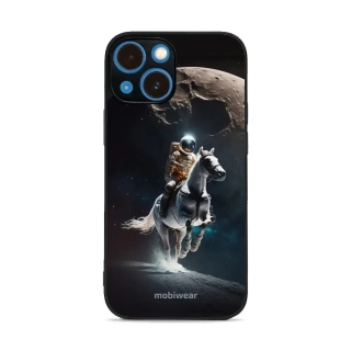 Prémiový lesklý kryt Mobiwear Glossy na mobil Apple iPhone 13 mini - G004G - Astronaut na koni - VÝPRODEJ