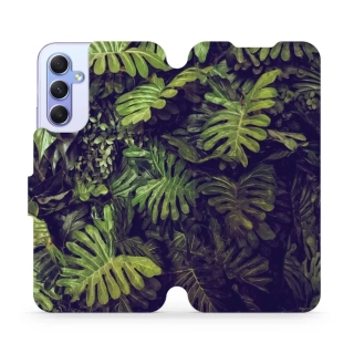 Flipové pouzdro Mobiwear na mobil Samsung Galaxy A34 5G - V136P Zelená stěna z listů - VÝPRODEJ
