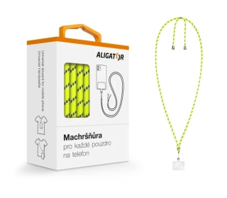 Šňůrka Crossbody Aligator Machršňůra UNI neonově žlutá