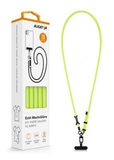 Šňůrka Crossbody Aligator Echt Machršňůra na mobil neonově zelená