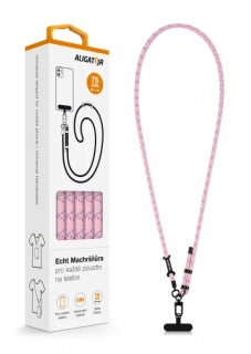Šňůrka Crossbody Aligator Echt Machršňůra UNI světle růžová