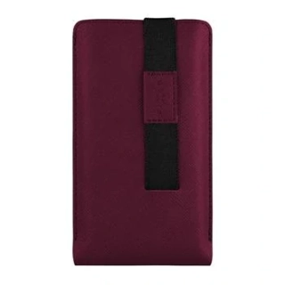 Kapsička - pouzdro na mobil FIXED Lucca univerzální 6,3" vínové