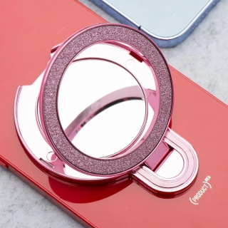 Stojan na telefon CIRCLE MIRROR nalepovací růžový