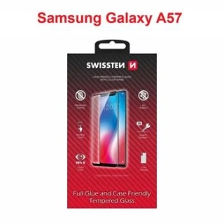 Ochranné sklo Swissten na mobil Samsung Galaxy A57 5G - černé 8595217495883
